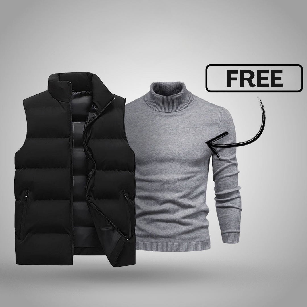 Gilet homme + pull gratuit (liquidation)