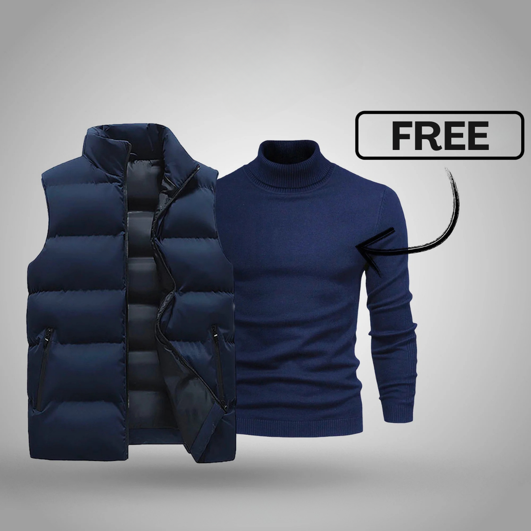 Gilet homme + pull gratuit (liquidation)