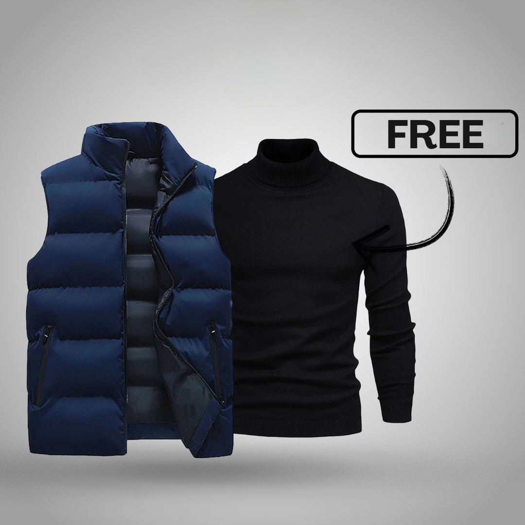 Gilet homme + pull gratuit (liquidation)
