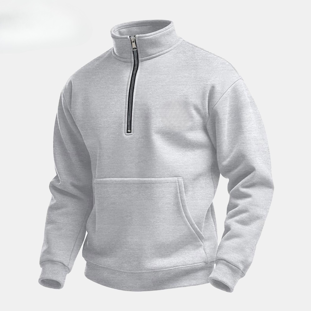 Herren-Sweatshirt mit halbem Reißverschluss (Ausverkauf)