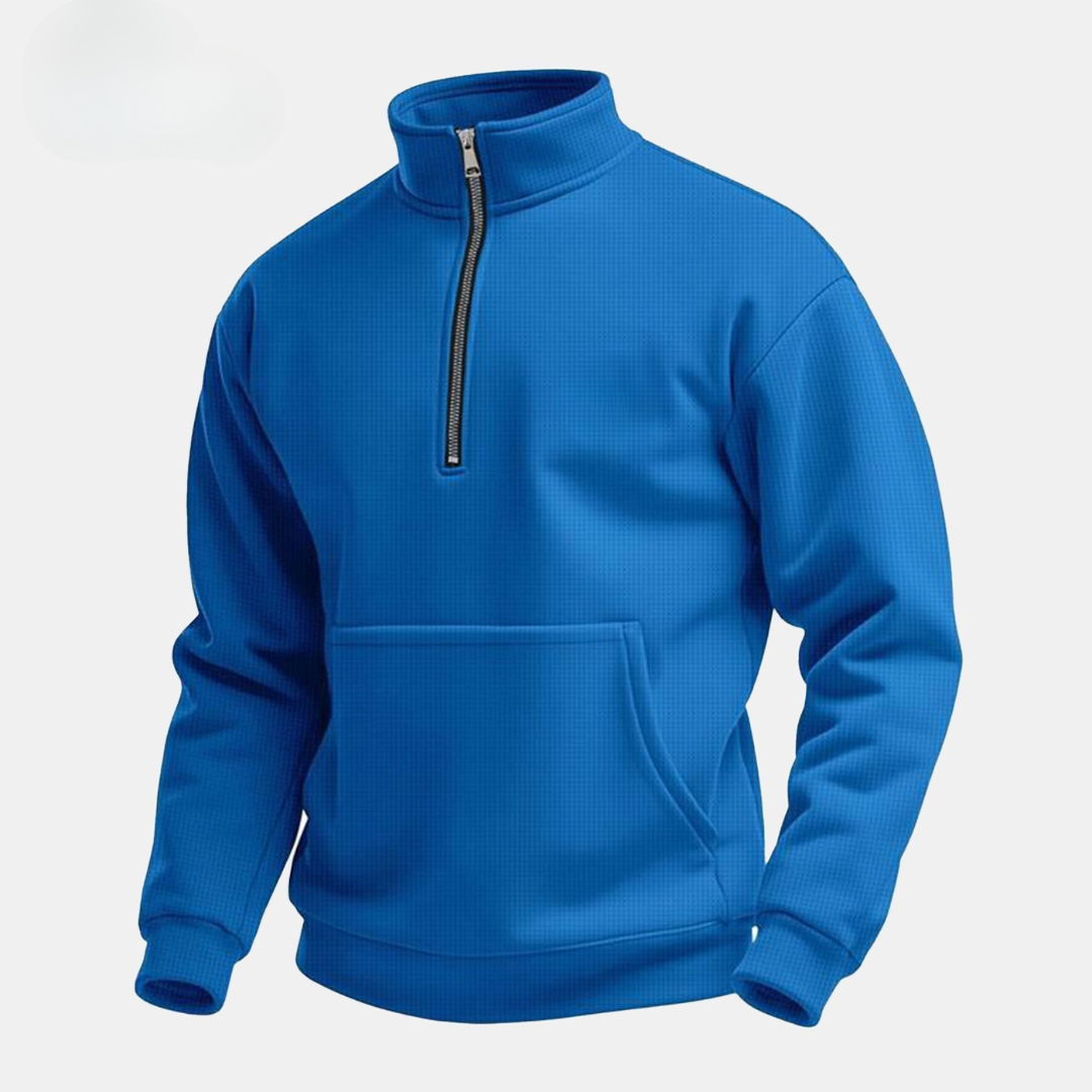 Herren-Sweatshirt mit halbem Reißverschluss (Ausverkauf)